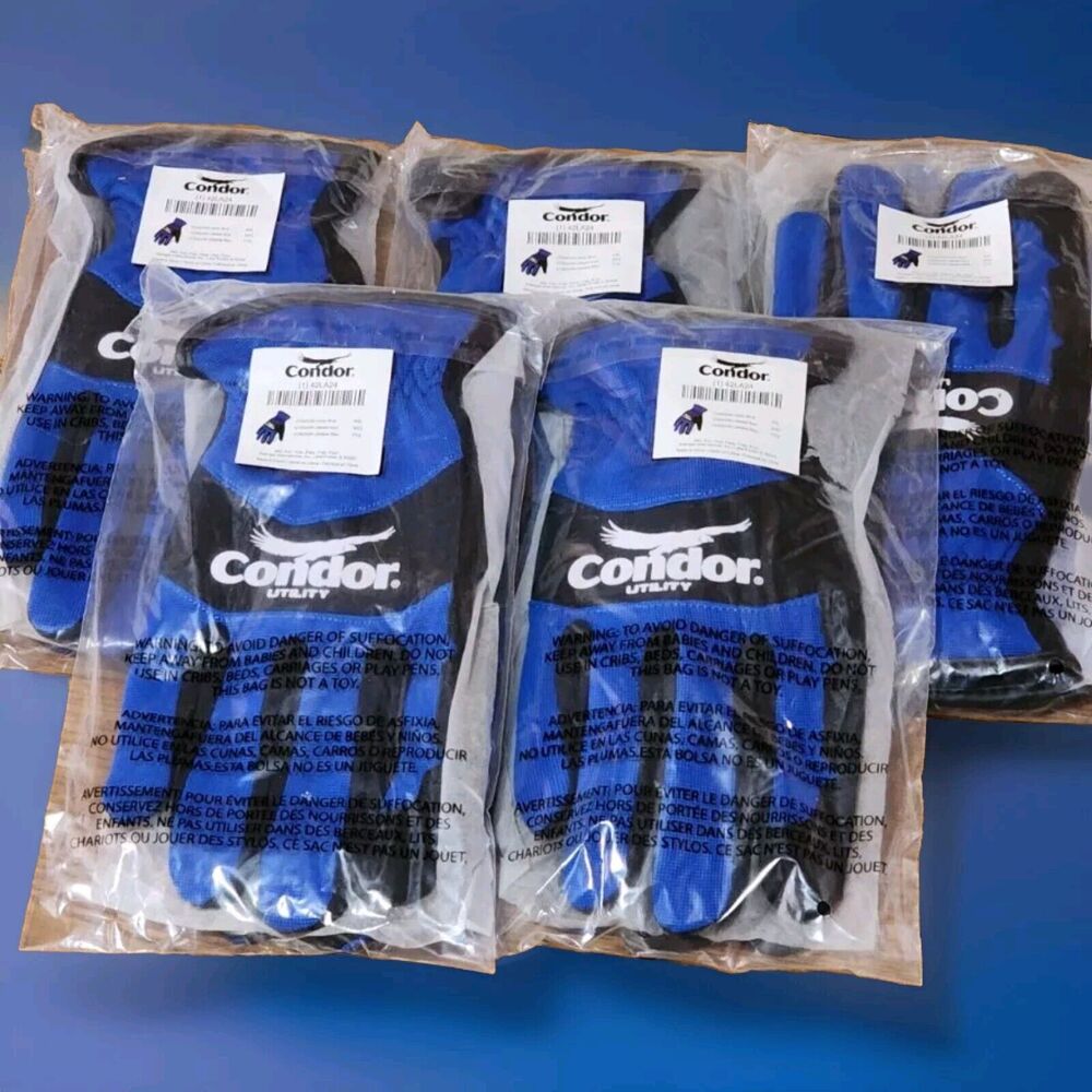 CONDOR Utility Gloves SIZE 2XL ( 5 ) Pair. bundle